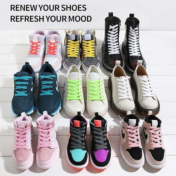 Bruna, 120 cm, 8 mm brede, AJ flade snørebånd, sneakers
