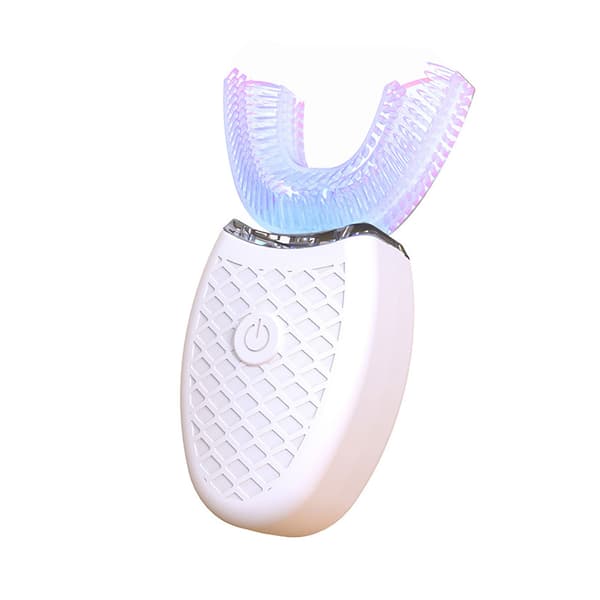 Fully Automatic 360° Electric Toothbrush - Vibrating Sonic Toothbrush White white
