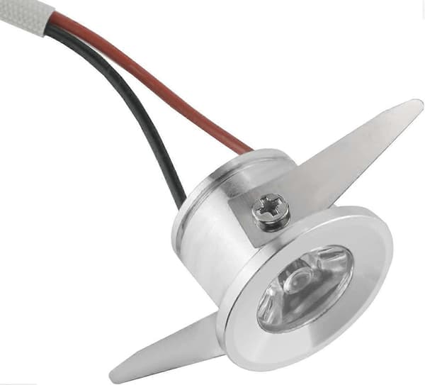 Downlight-lamper, LED innfelt spotlight 1w innfelt liten spotlampe LED taklampe med transformator for vinskap