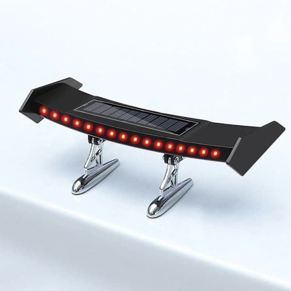 Mini Solcelle Baklys Varsellys LED Bakspoiler for Bil