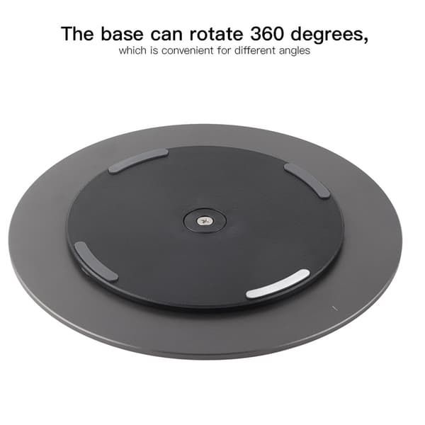 Roterende dataskjermbase 360 grader dypgrå matt aluminiumslegeringsstativ