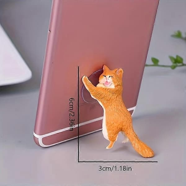 6 stk. Universal Telefonholder Smartphone Ringholder Sød Kat Tablettholder Telefonholder