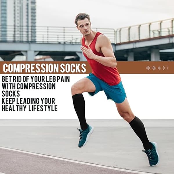 Compression Socks for Men and Women - Running Socks - Support Socks - Compression Stockings - Best Support for Nurses, Running, Cycling