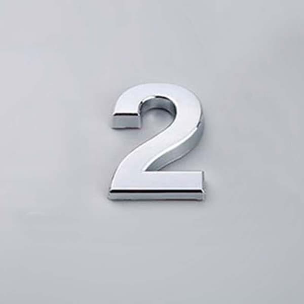 5CM 0-9 Nummerplatta Siffror Dekal Dörr Adress Hotell Hus Modern Nummer Matches the image Bronze/2 Bronze/2 Matches the image