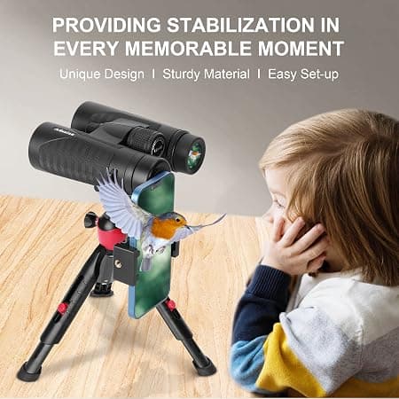 12x42 High Definition Binoculars for Adults with Universal Phone