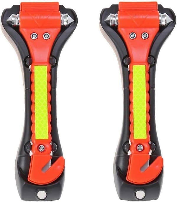 Højkvalitets, splinterny Escape Tool 2-pak til bil, Auto Emergency Safety Hammer (FMY)