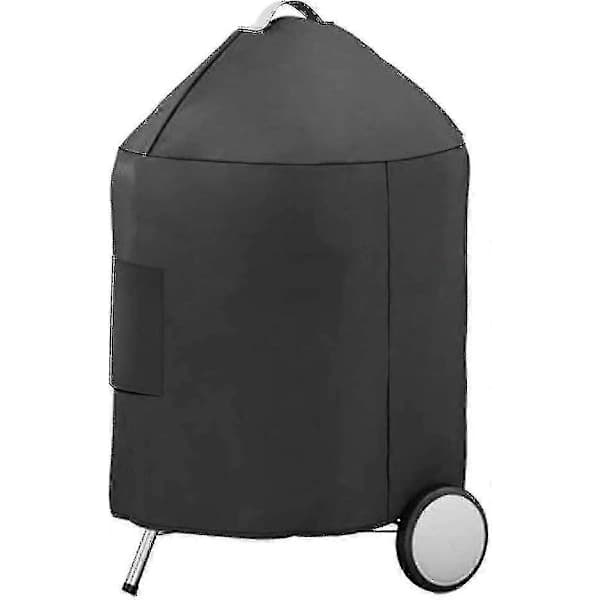 Kulgrillovertræk til Weber 57 cm, 600D polyester vandafvisende UV-resistent, udendørs BBQ-overtræk, sort