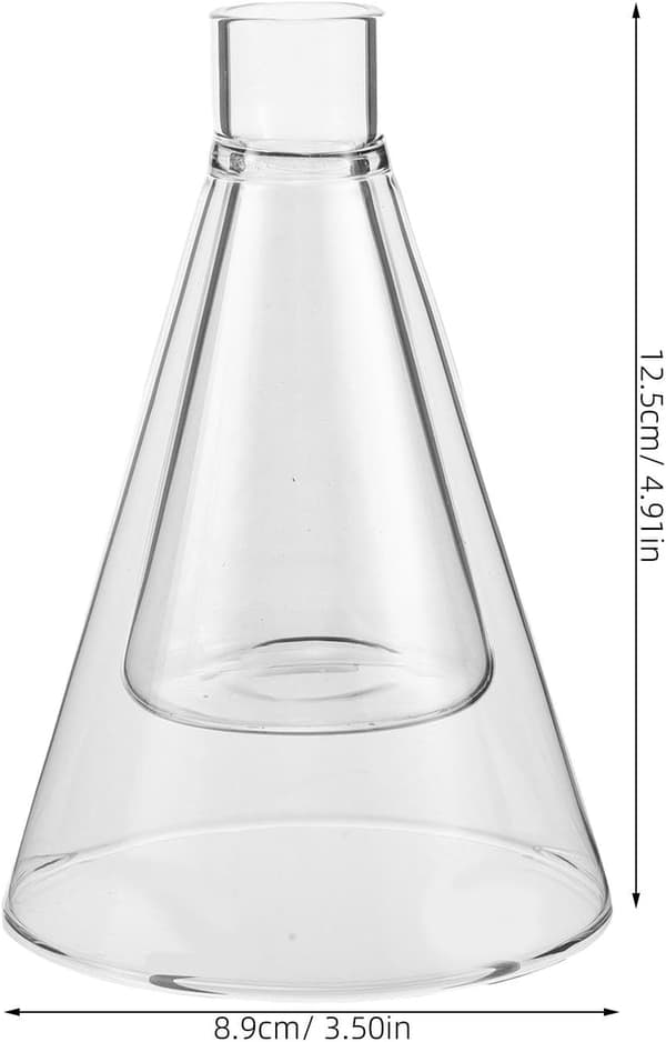 Doftdispenser glas 90ml Dubbelväggig transparent flaska med snabb påfyllningsfunktion och tydlig nivåindikator för spa, salong, doftevenemang -