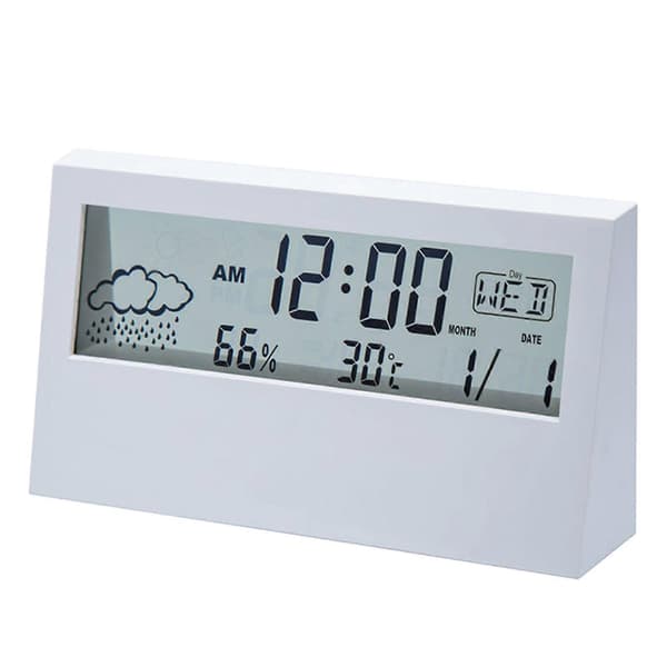 Vækkeur LCD-display Elektronisk vækkeur til natbord sengebord kontor