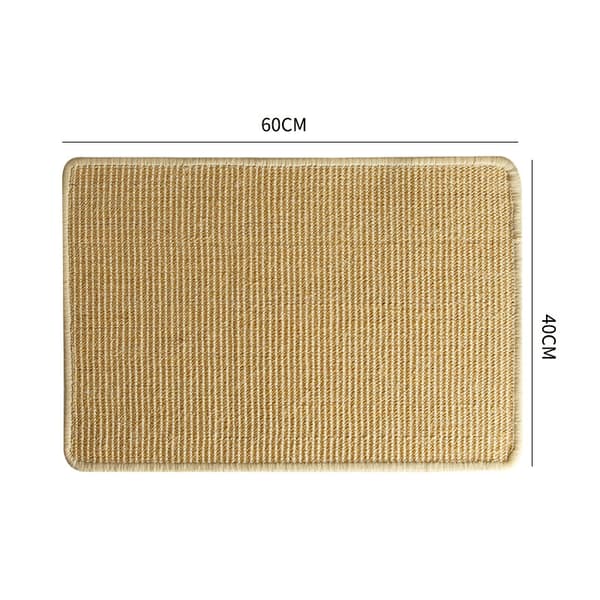 (60*40CM) Cat Scratch Mat, Natural Sisal Scratch Mat