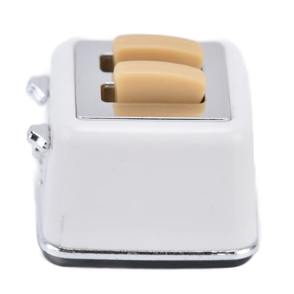 Mini Toaster 1:12 Miniature Scene Vivid Delicate Bread Machine Model for Over 3 Years Old