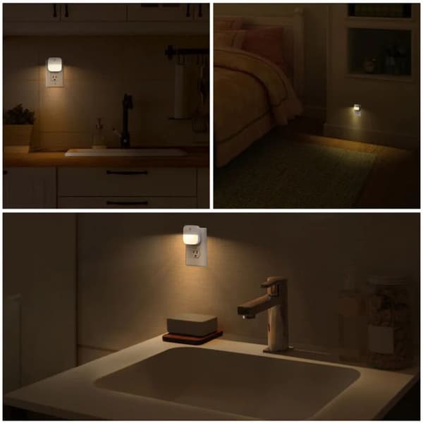 LED-nattlys med bevegelsessensor, nattlampe, skaplampe, varmhvit?