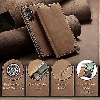 CASEME 013-serie til Samsung Galaxy S23 FE Etui PU-læder Stativ Folio Telefonetui
