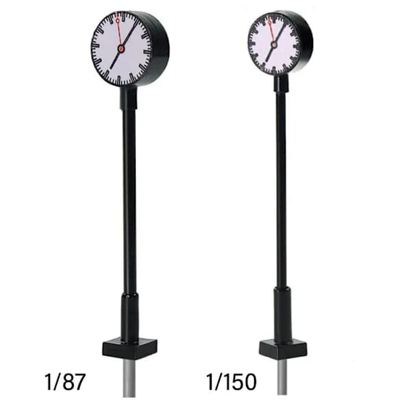 Miniature Railway Station Clock Retro Bell Figurines 1/87 1/150