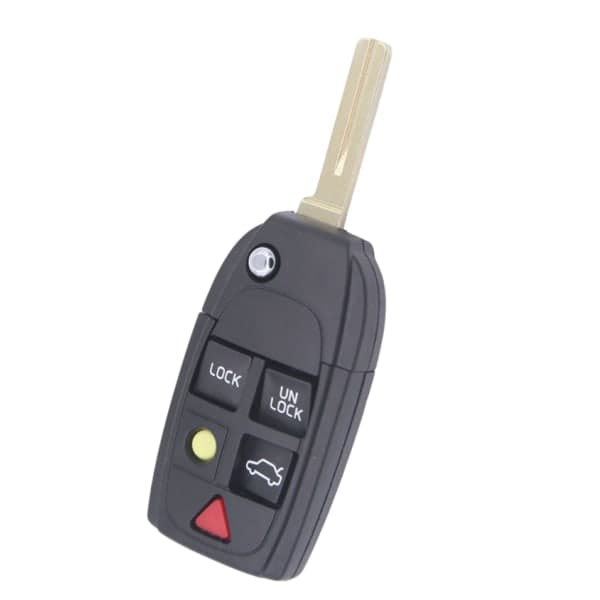 INF Bilnøkkeldeksel for Volvo 5 knapper svart