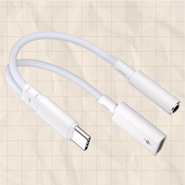 AA10-B2P15 USB-C til 3,5 mm-adapter med PD-opladning