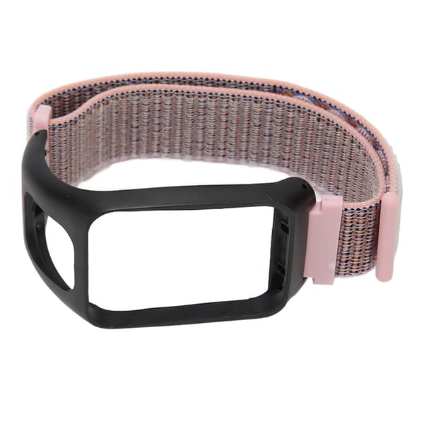 2 i 1 elastisk flettet sportsrem i nylon, erstatningsrem til TOMTOM Runner3 Pink Sand