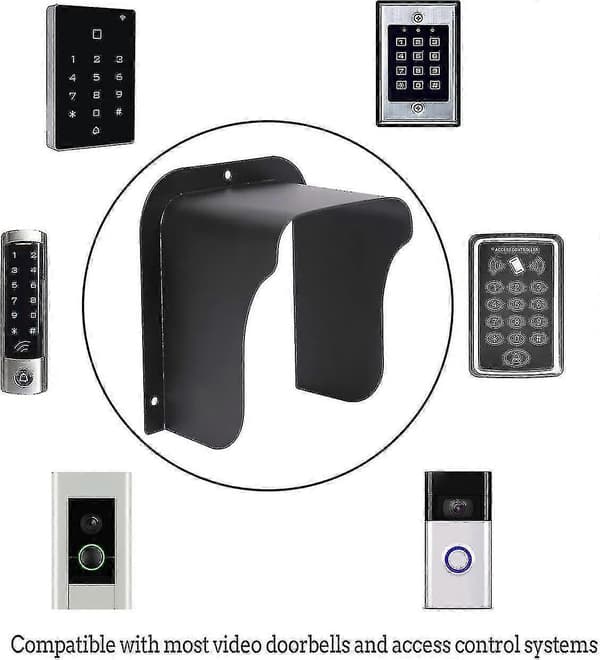 Access Control Keypad Shield, Waterproof Metal Cover for Wireless Video Doorbell, Access Control System, Keypad