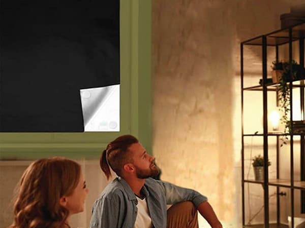 1.45x2m Blackout Curtains Window Blackout Curtains Temporary Blackout Blinds (FMY)