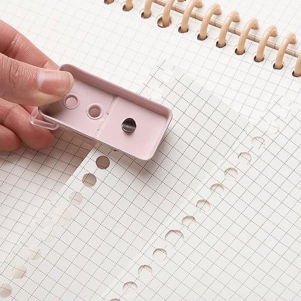 3 enkelthullsperforatorer, søt bærbar 1-hullssirkelperforator for papir, bokbinding