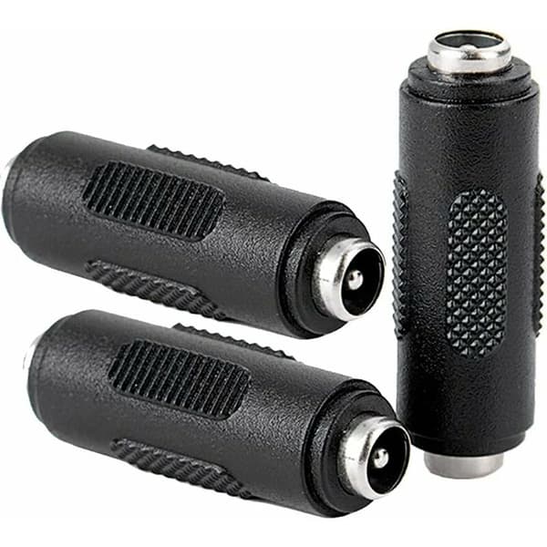 3 kpl DC 5,5x2,1mm Naaras-Naaras Virtaliitin, Naaras-Naaras Kytkentäadapteri CCTV:lle
