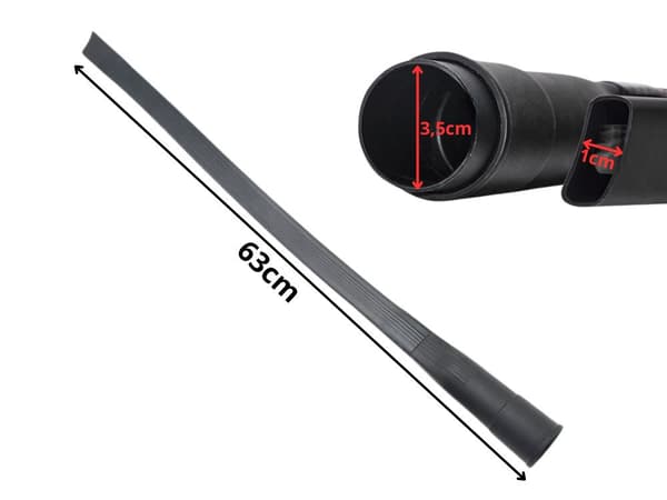 Støvsugermunnstykke 63 cm - Fleksibel fuglebørste