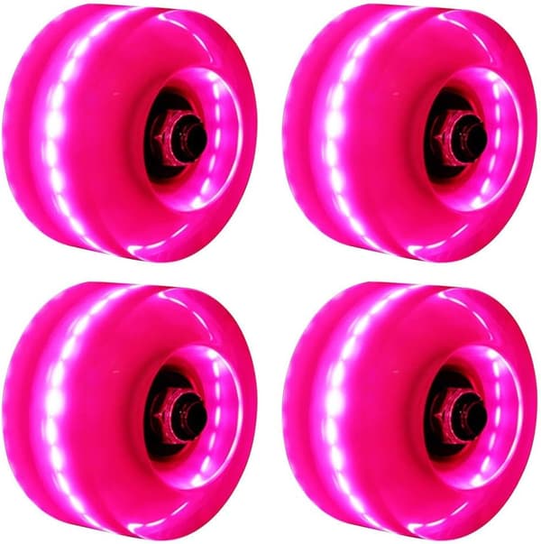 Skateboardhjul, 4 stk/sett Lysende skateboardhjul Quad Roller S