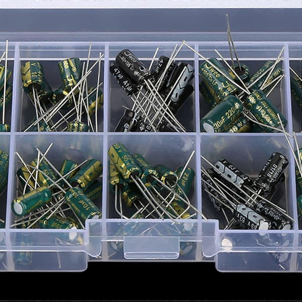 100 stk. 10 værdier 10V-63V 10uf-470uf DIY højkvalitets lydkondensator assorteret sæt