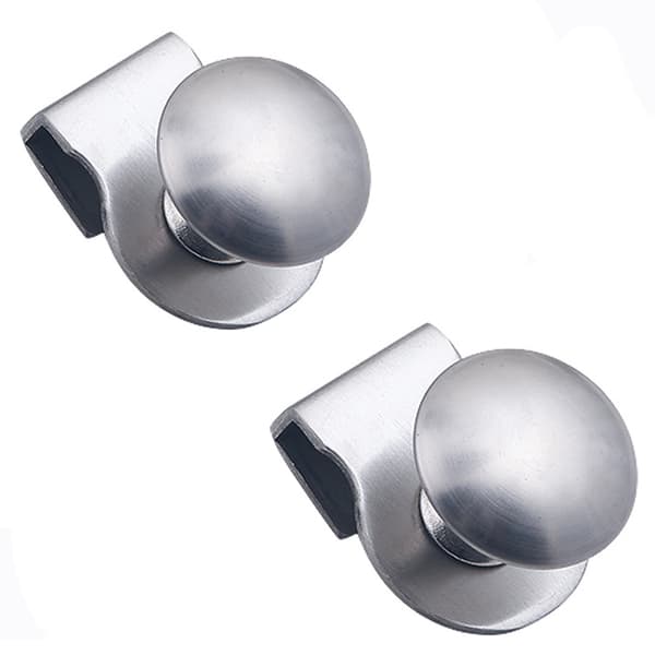 [2 pcs] Glass Door Handle, Stainless Steel Handle, Punch-Free Drill