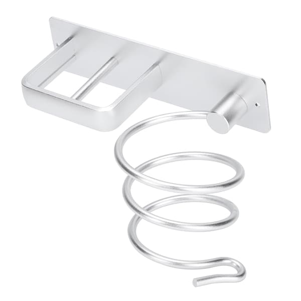 Vægmonteret aluminiumshylde Hårtørrerholder Organizer til badeværelset