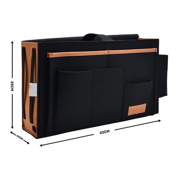 Felt Storage Box Large Storage Bag Car Bed Organizer Hanging Storage Storage Box Black