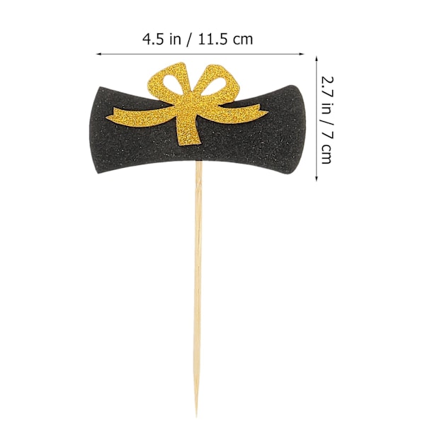 12 stk. Graduation Cupcake Toppers 2023 Cupcake Picks Graduation Party Dekoration 11.5X7.5CM