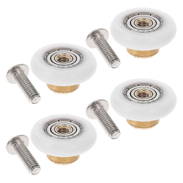 Bathroom Pulley Sliding Door Rollers Property Manager Versatile Use Nylon 4pcs Multi 2.00X2.00X1.00CM Multi 2.00X2.00X1.00CM