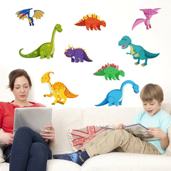 Dinosaurie Väggdekaler Barn Väggdekal Babyrum Barnrum Väggdekoration