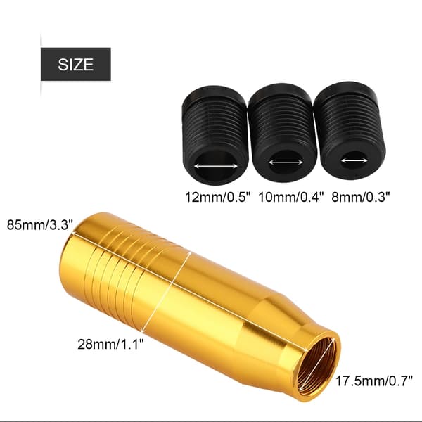 Girspaksknott i aluminiumlegering for bil, manuell, universell, gull