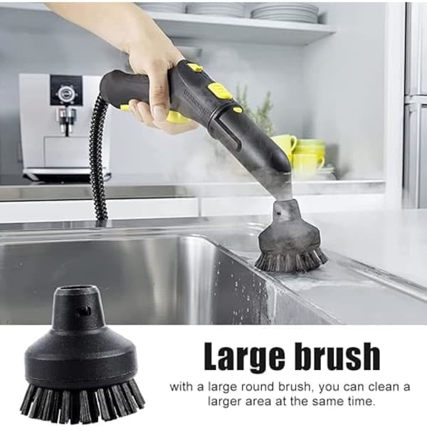 Sæt med 6 runde børster til Kärcher damprensere SC1 SC2 SC3 SC4