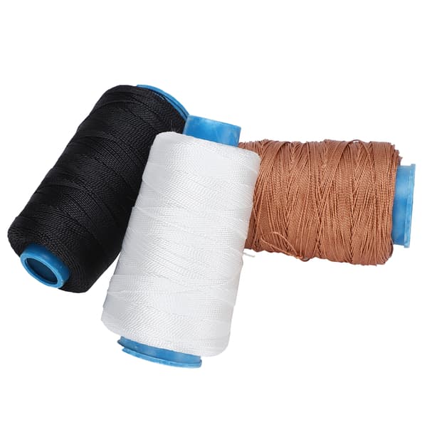 3 st Bonded Nylon Thread Dragon Cord Sewing Leather Jeans Weave Hair Embroidery Tool-FF-