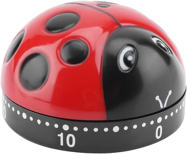 Ladybug Rotating Countdown Kitchen Timer Cute Cooking Time Management for Cooking Baking Housework Kitchen Timer Countdown Reminder