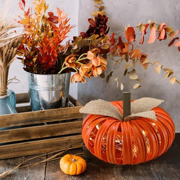 Mikibo Halloween Pumpkin Decorations - Thanksgiving Table Decoration