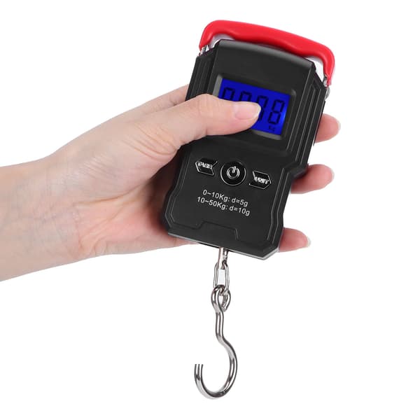 WH-A23L 50 kg LCD Digital Display Mini Electronic Scale Hanging Hook Scale for Fishing