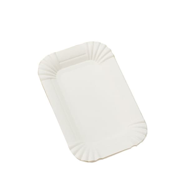 30-pack vita kartongbrickor - Serveringsbrickor för bakverk/äggmuffins/måltidspaket
