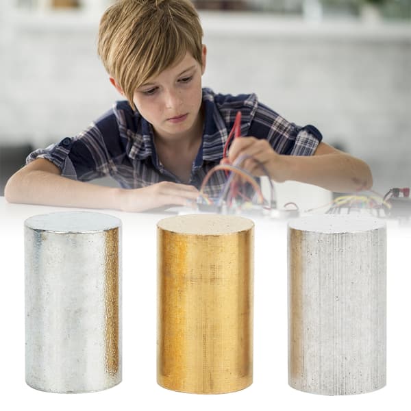 Cylinder Set Brass Iron Aluminum Cylinder Set Physical Teaching Aid Experiment Tool for Primary School