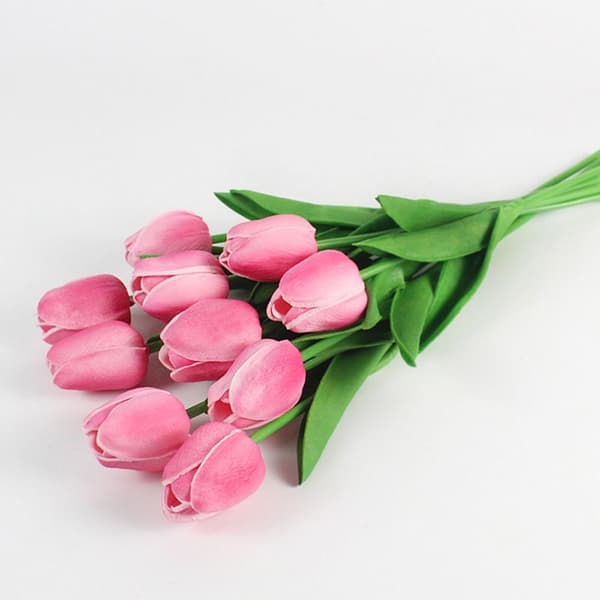 Kunstige silketulipaner PINK pink pink