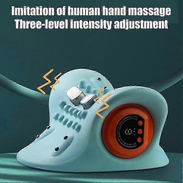 Therapeutic Neck Massager, Electric 4D with Heat, Ergonomic Angle for Deep Tissue Massage