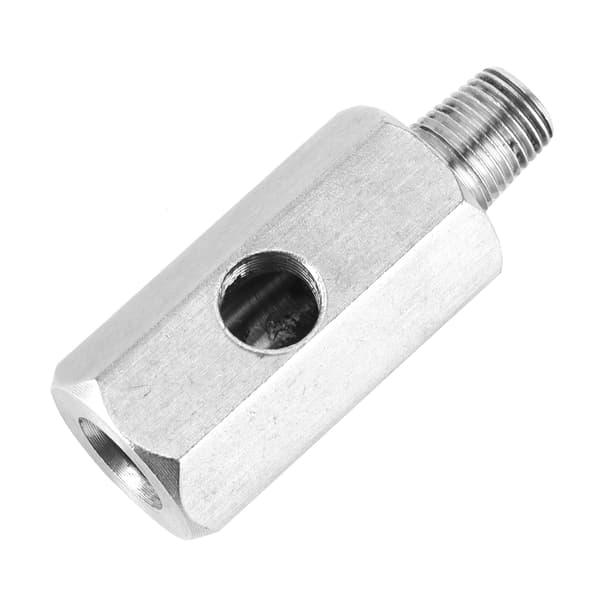 1/8in BSPT olietryksføler T-stykke til NPT-adapter rustfrit stål fitting til turbo-tilførselsledning