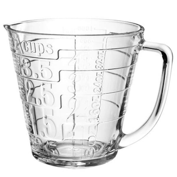 SSRGV Glassware Glass Liquid Measuring Cup (Clear)