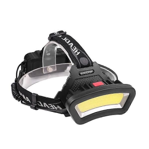 COB LED Hodelykt, USB Oppladbar Vanntett Hodelykt 2000 Lumen, med Rødt Lys, Arbeidslampe Driftstid 7-14 Timer