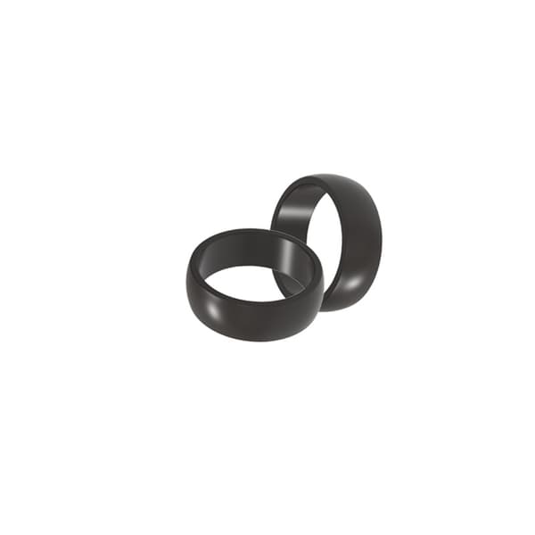 Universal silikonring för att skydda dina originalringar Svart 10#26.4*8mm