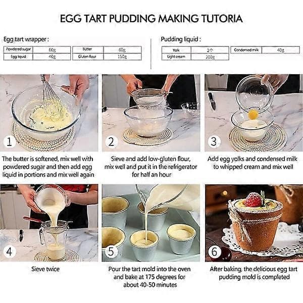 Pudding molds for baking, Mini molds for DIY baking Pudding cups Egg mold Muffin mold Cupcake mold