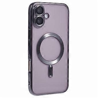 X-LEVEL Compatible Case for iPhone 16, Compatible with MagSafe TPU Clear Phone Case with Lens Protector (Grey)